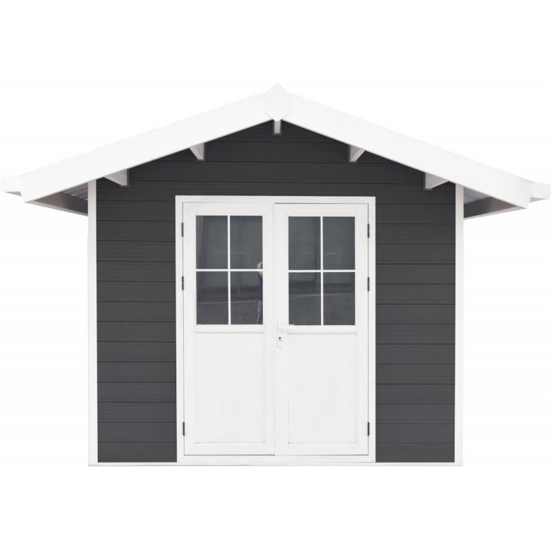 Abri de jardin composite anthracite 7,78m² avec structure aluminium Woodlife Garden - Image 4