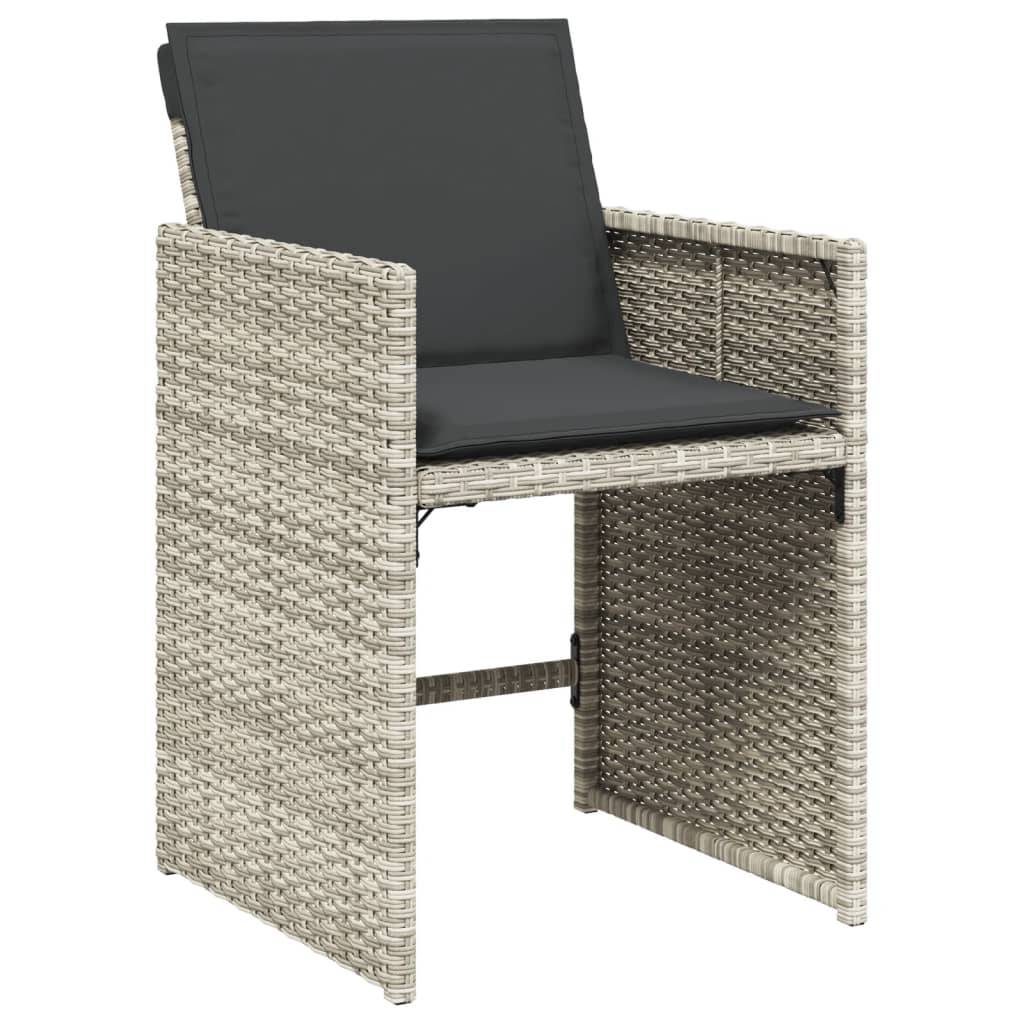 ComfortXL - Ensemble Table et 16 Chaises de Jardin Grises, Mobilier Encastrable en Poly Rotin – ComfortXL Outdoor Living - Image 4