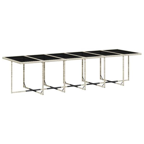ComfortXL - Ensemble Table et 16 Chaises de Jardin Grises, Mobilier Encastrable en Poly Rotin – ComfortXL Outdoor Living - Image 3