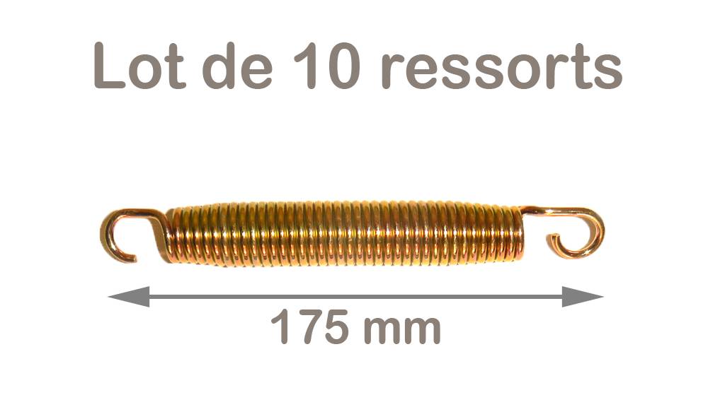 Kangui - Lot de 10 ressorts trampoline Gold 175 mm Kangui - Image 2