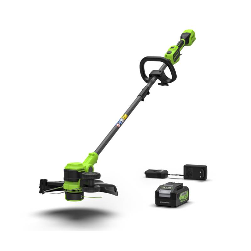 Greenworks - Coupe-bordures 33cm Brushless 24V GREENWORKS Génération 2 - Batterie 4,0Ah et chargeur - ST24L413-01 - Image 1