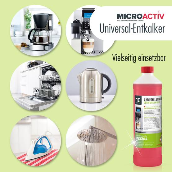Détartrant universel Microactiv® avec indicateur de couleur pour machines à café entièrement automatiques en bidon de 5 L x 2 - Image 5