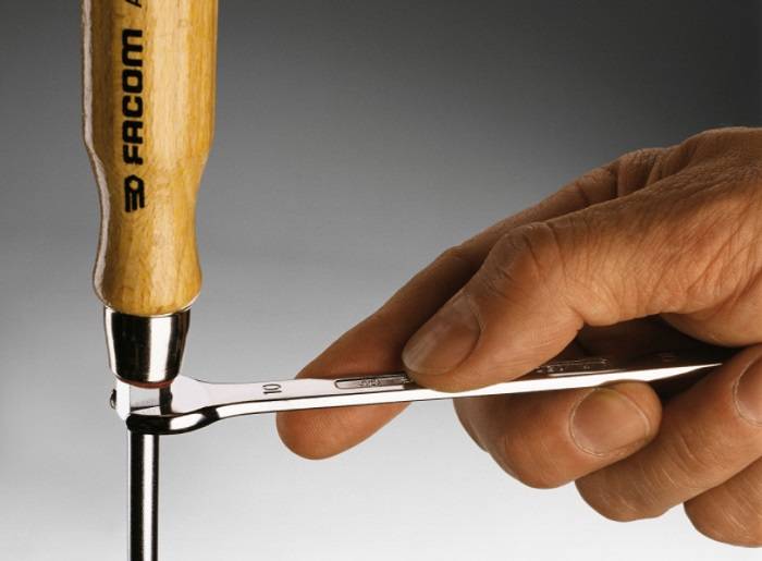 Tournevis manche bois pour vis à fente 6,5x125mm 240mm - FACOM - ATHH.6.5X125 - Image 3