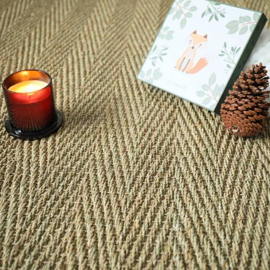 Decoweb - Jonc de mer - Assam - Chevron - Rouleau de 2m x 4m - Decoweb - Image 3