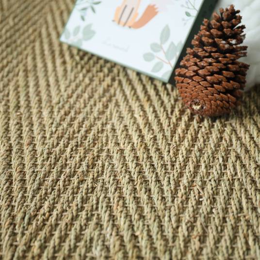 Decoweb - Jonc de mer - Assam - Chevron - Rouleau de 2m x 4m - Decoweb - Image 4