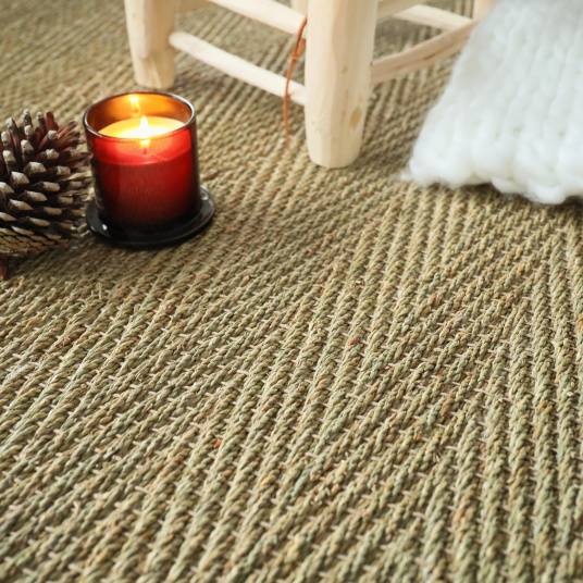 Decoweb - Jonc de mer - Assam - Chevron - Rouleau de 2m x 4m - Decoweb - Image 1