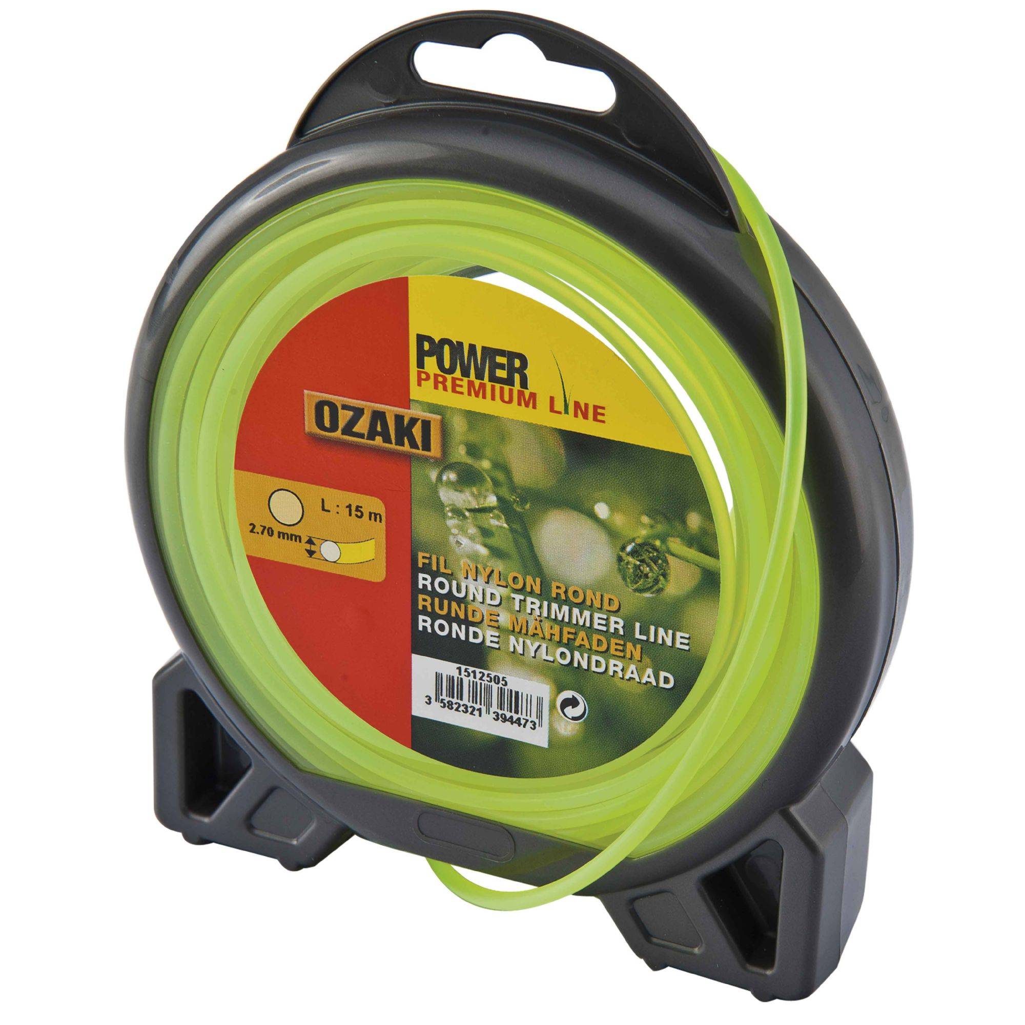 Ozaki - Fil nylon 15 m pour débroussailleuse