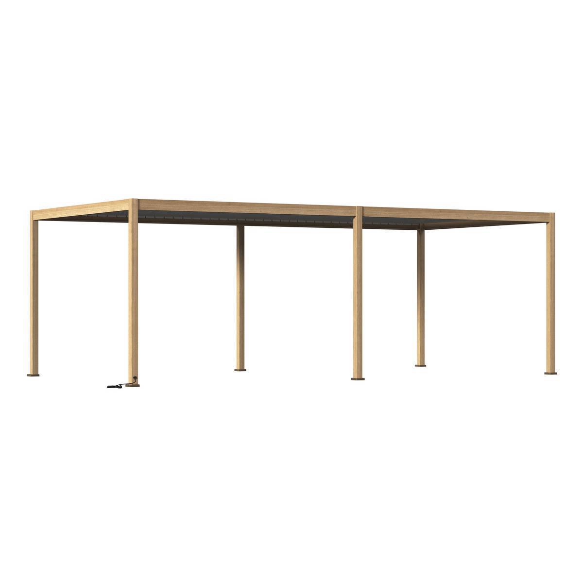 Hesperide - Pergola bioclimatique autoportante Evora 6x3m miel - Hespéride - Image 1