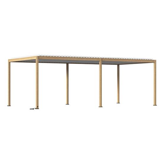 Hesperide - Pergola bioclimatique autoportante Evora 6x3m miel - Hespéride - Image 2