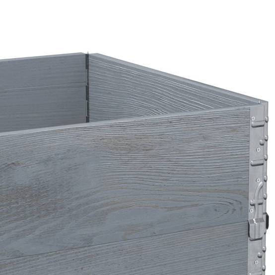 Jardinière bois de pin gris 80 x 60 x 60.5 cm - PANGIVO - Image 7