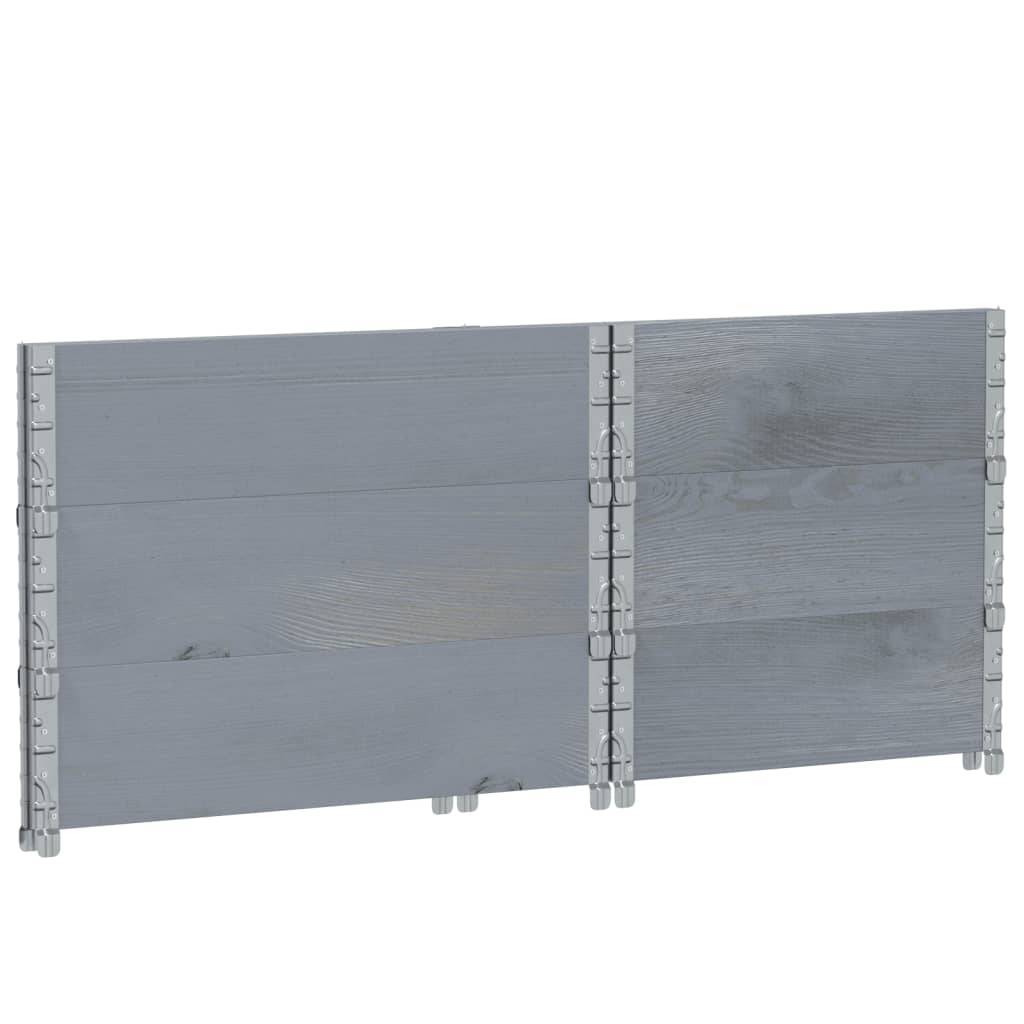 Jardinière bois de pin gris 80 x 60 x 60.5 cm - PANGIVO - Image 6
