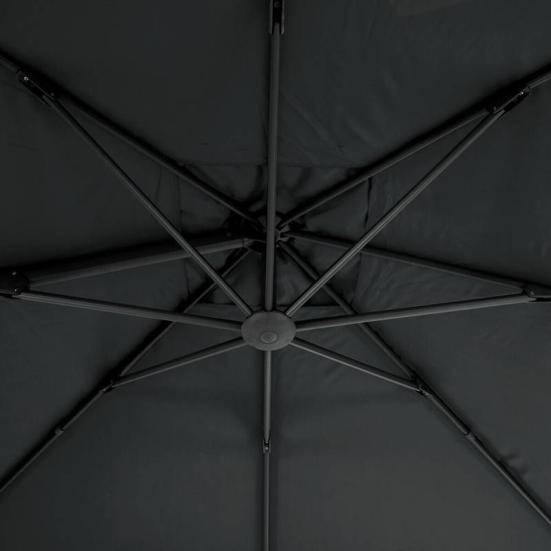 Hesperide - Toile de parasol "Elea" anthracite 3x3m en oléfine - Hespéride - Image 3