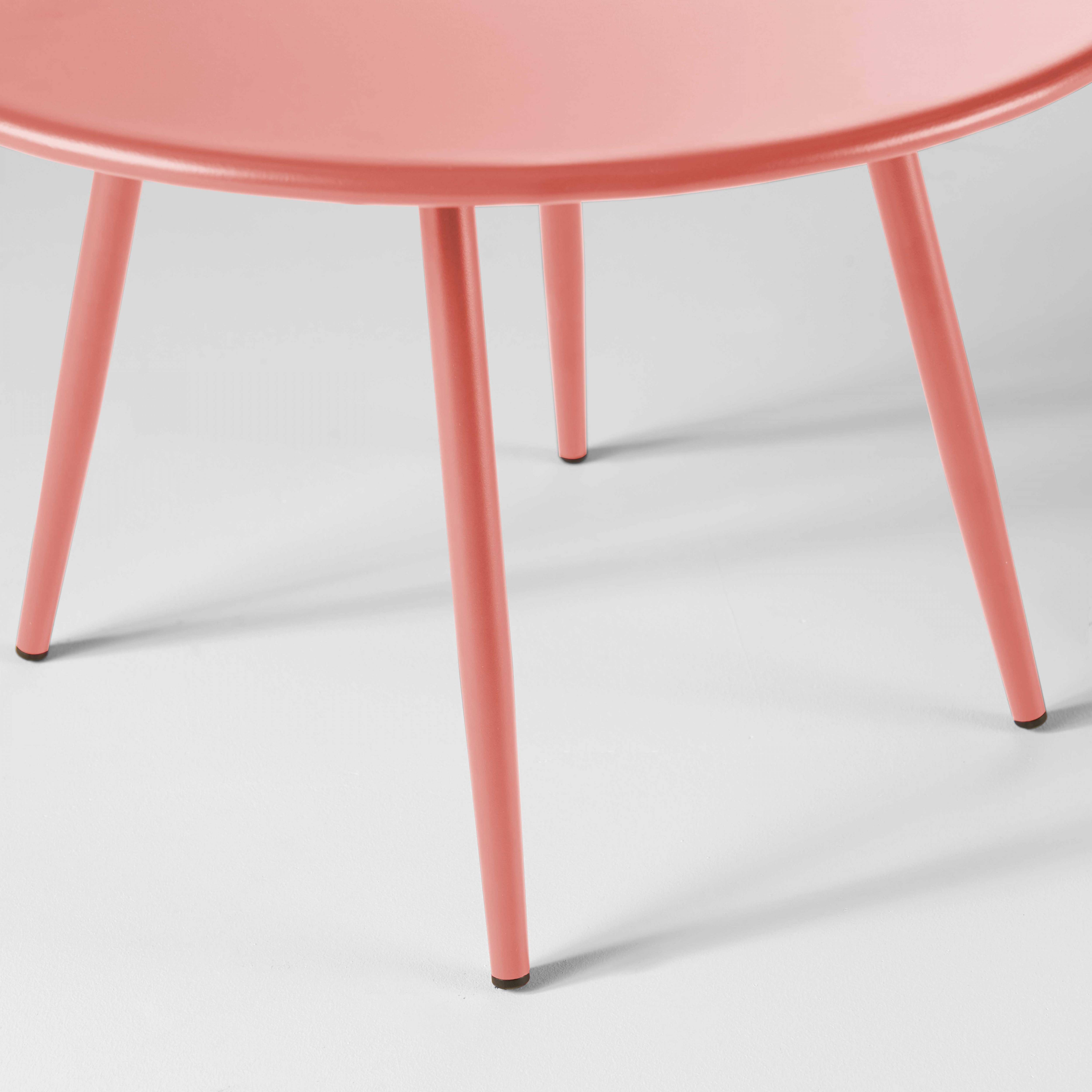 Oviala - Lot de 2 tables basses de jardin en acier argile 50 cm Palavas - Oviala - Image 6