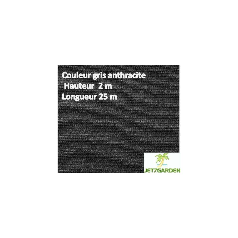 Toile brise-vue haute densité grise 2 x 25 m - Image 4