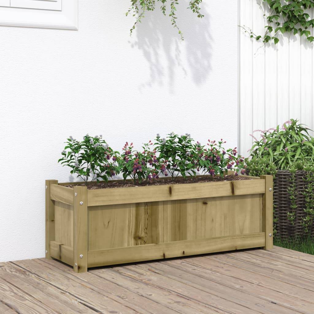 Maison Chic - Jardinière d'extérieur - Bac à Fleurs - Pot De Fleurs 90x31x31 cm bois de pin imprégné - Image 2