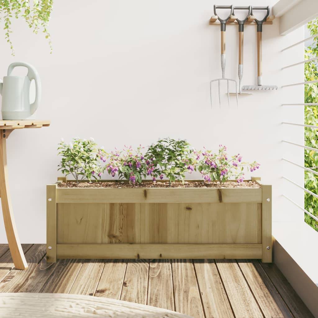 Maison Chic - Jardinière d'extérieur - Bac à Fleurs - Pot De Fleurs 90x31x31 cm bois de pin imprégné - Image 3