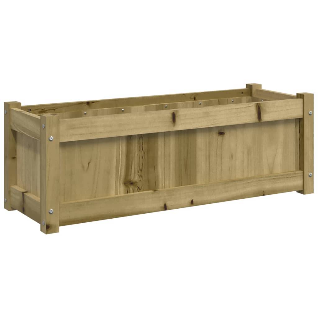 Maison Chic - Jardinière d'extérieur - Bac à Fleurs - Pot De Fleurs 90x31x31 cm bois de pin imprégné - Image 1