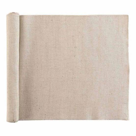 Chemin de Table en Jute "Tessi" 35x140cm Beige - Image 1