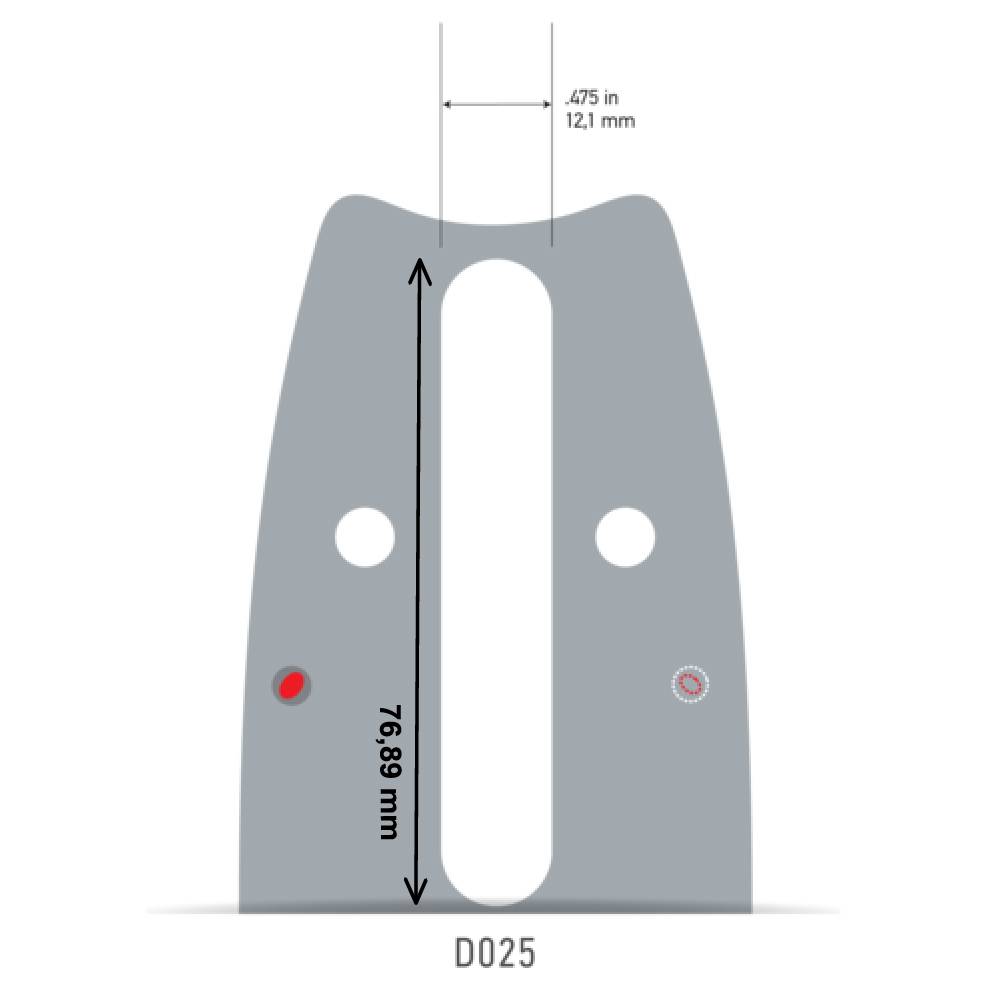 Oregon - Guide tronçonneuse OREGON 60cm, pas 3/8", jauge 1,6mm, 84 maillons Powercut™ - 243RNDD025 - Image 2