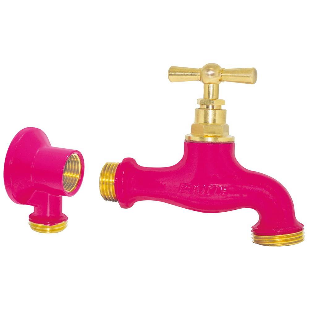 Kit robinet rose en laiton avec peinture époxy, 15x21, 20x27, avec applique Boutté