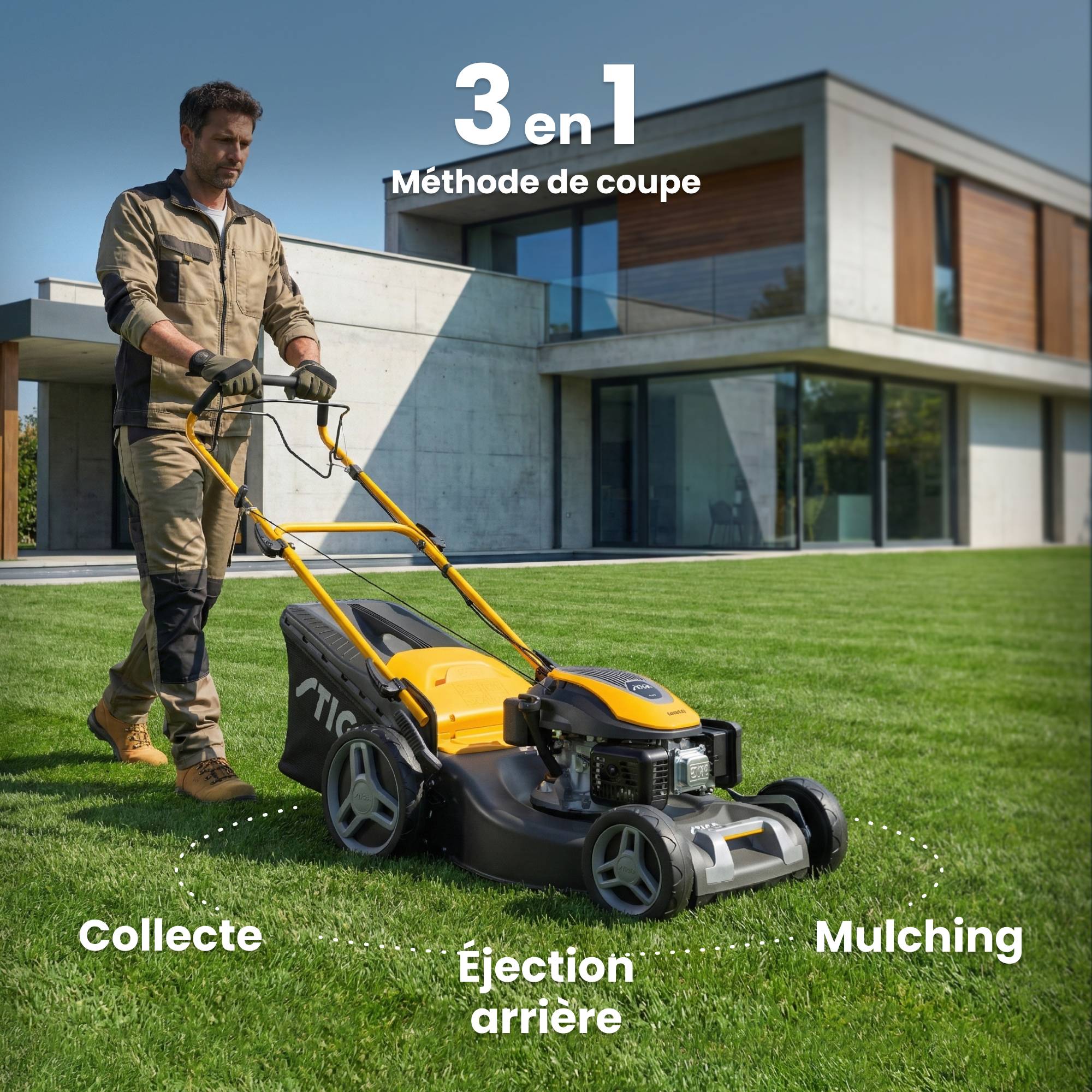Stiga - Tondeuse Combi 53 S, moteur 166 cm³, largeur 51 cm, bac 60L - STIGA - Image 5