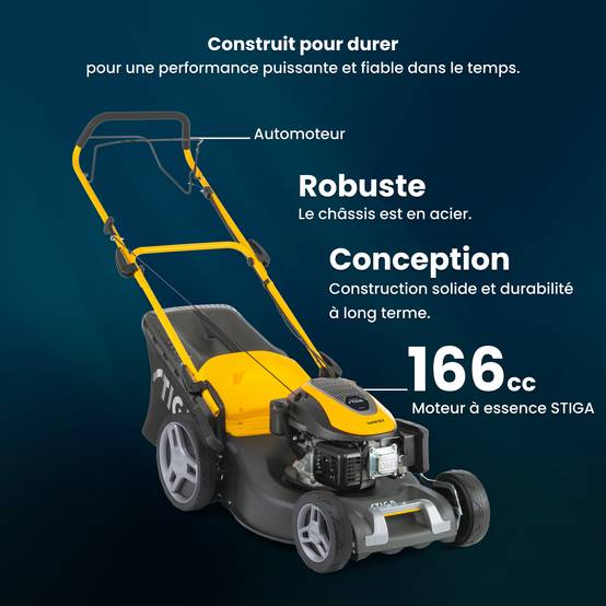 Stiga - Tondeuse Combi 53 S, moteur 166 cm³, largeur 51 cm, bac 60L - STIGA - Image 2