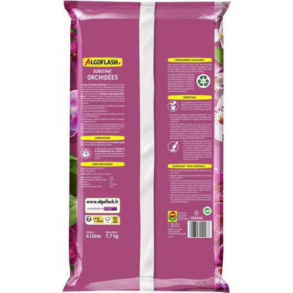Algoflash - Terreau - ALGOFLASH - Orchidées - 6 L - Image 2