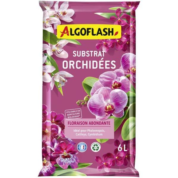 Algoflash - Terreau - ALGOFLASH - Orchidées - 6 L