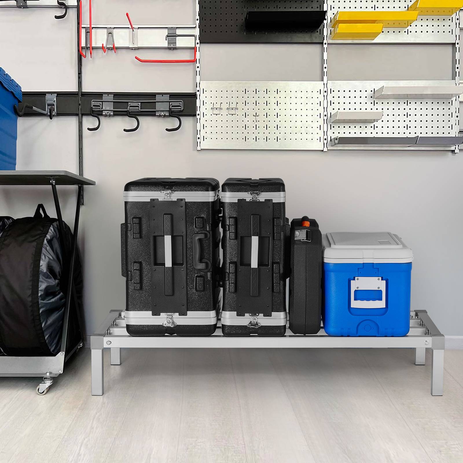 VEVOR Rack calage alu 121.9x50.8x20.3cm, charge 454kg, restaurant. - Image 8
