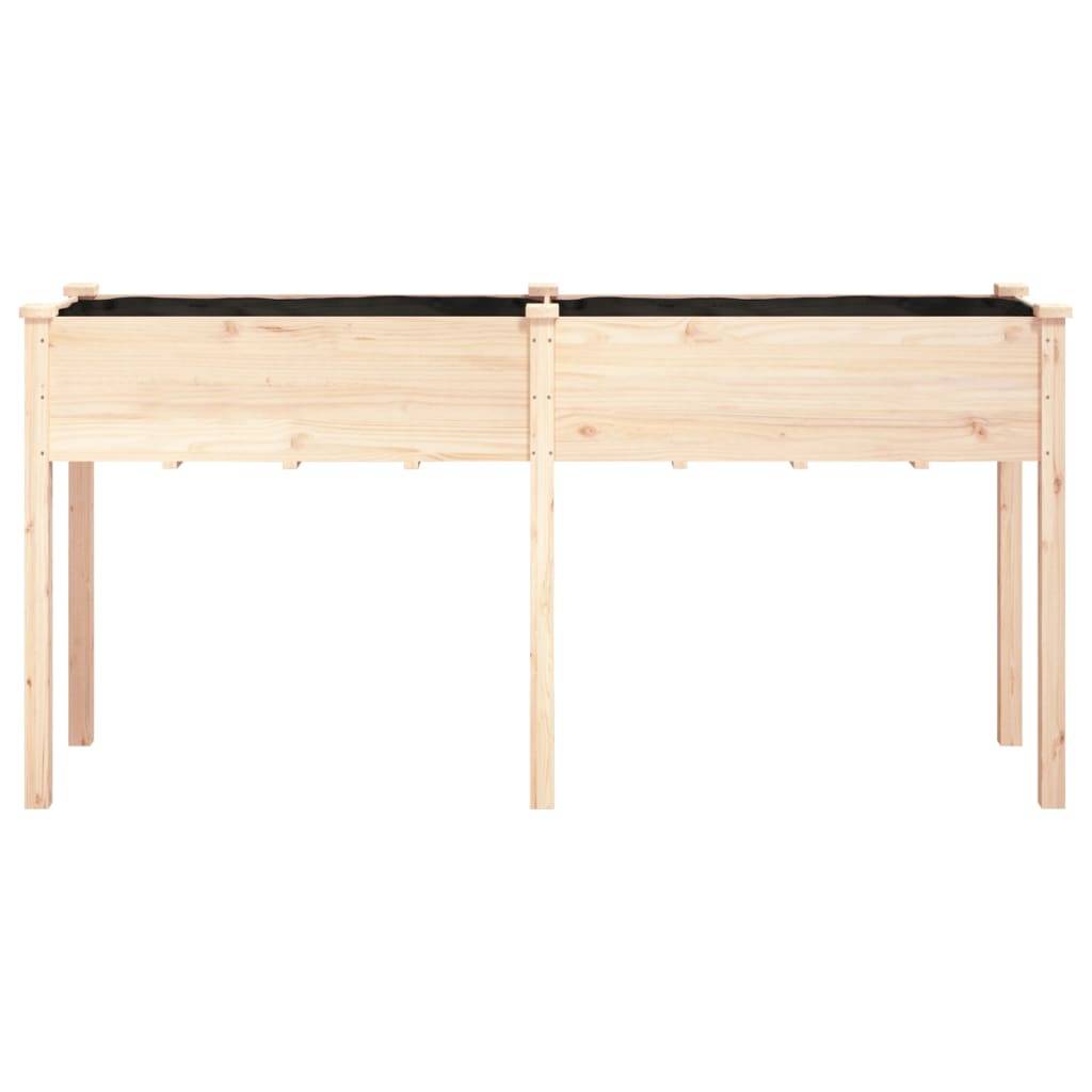 Vidaxl - Jardinière avec doublure 161x45x76 cm bois massif de sapin vidaXL 364236 - Image 9