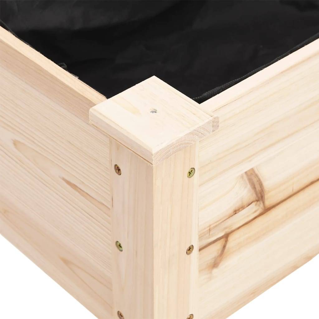 Vidaxl - Jardinière avec doublure 161x45x76 cm bois massif de sapin vidaXL 364236 - Image 5