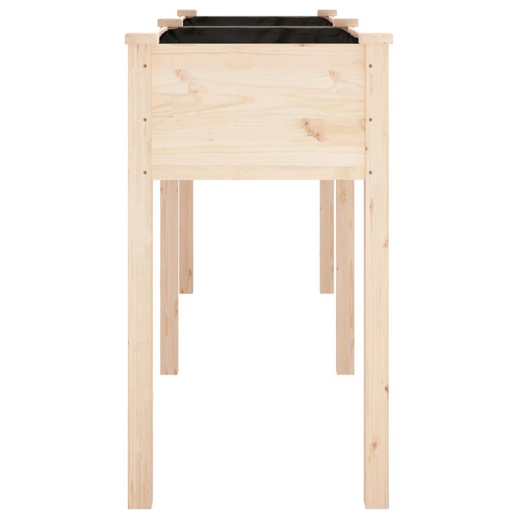 Vidaxl - Jardinière avec doublure 161x45x76 cm bois massif de sapin vidaXL 364236 - Image 6