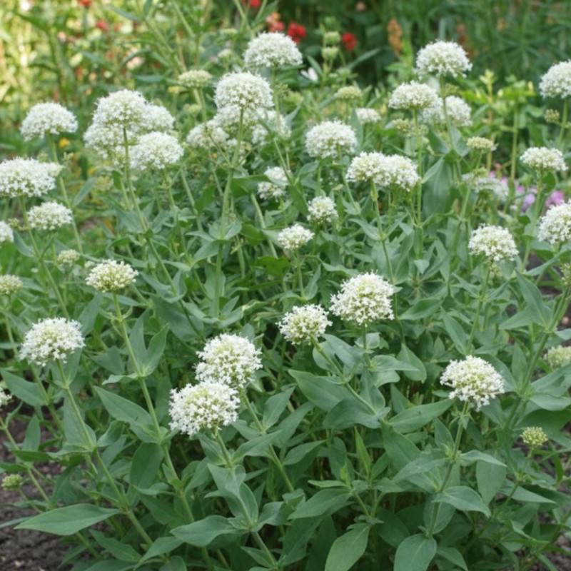 Valériane des jardins blanche à fleurs Blanche/ - feuillage Caduc - Godet - 5/20 cm