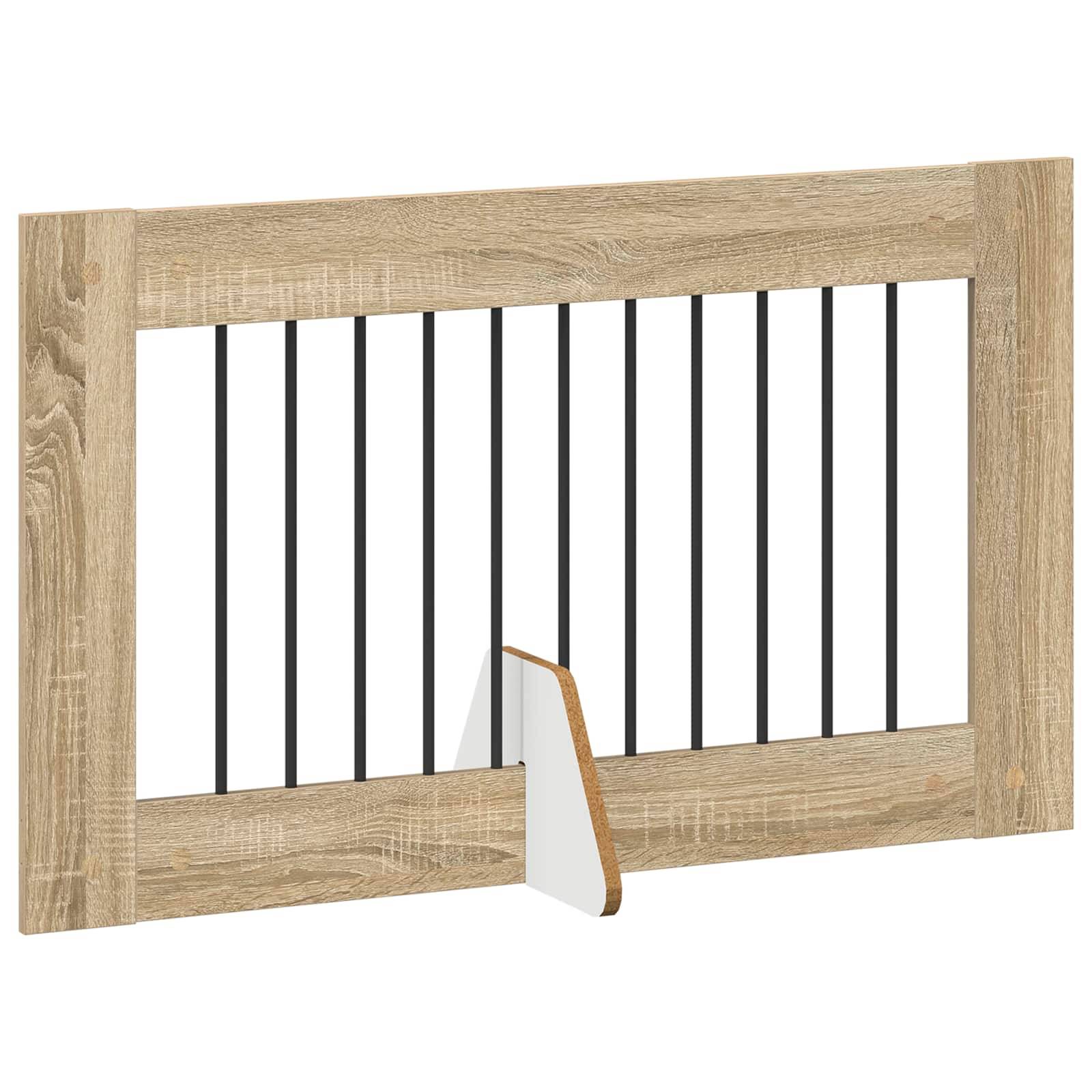 Barrière pour chien bois chêne sonoma 401 x 34 x 60 cm - PANGIVO - Image 5