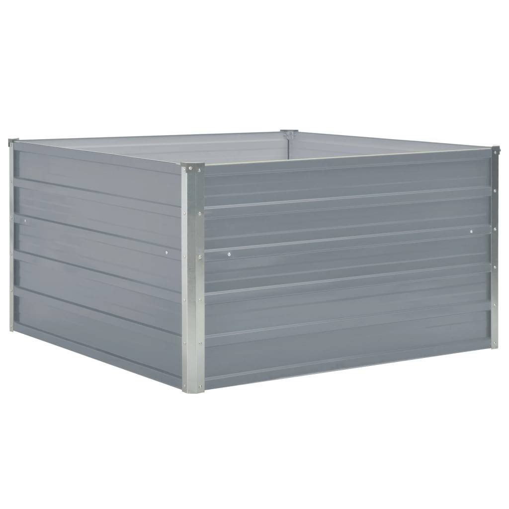 Prolenta Premium - Jardinière acier gris 100 x 100 x 45 cm - Prolenta premium p329.3 - Image 1