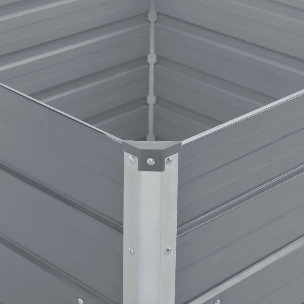 Prolenta Premium - Jardinière acier gris  100 x 100 x 45 cm  - Prolenta premium p329.3 - Image 4