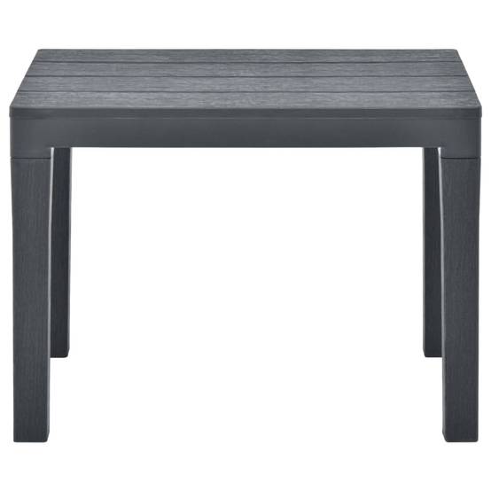 Maison Chic - Lot de 2 Bancs de jardin - Bancs d'extérieur - Banquettes Anthracite Plastique - Image 3