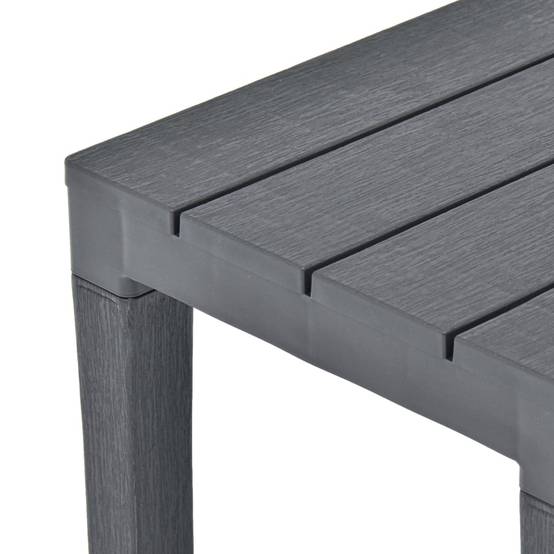 Maison Chic - Lot de 2 Bancs de jardin - Bancs d'extérieur - Banquettes Anthracite Plastique - Image 5