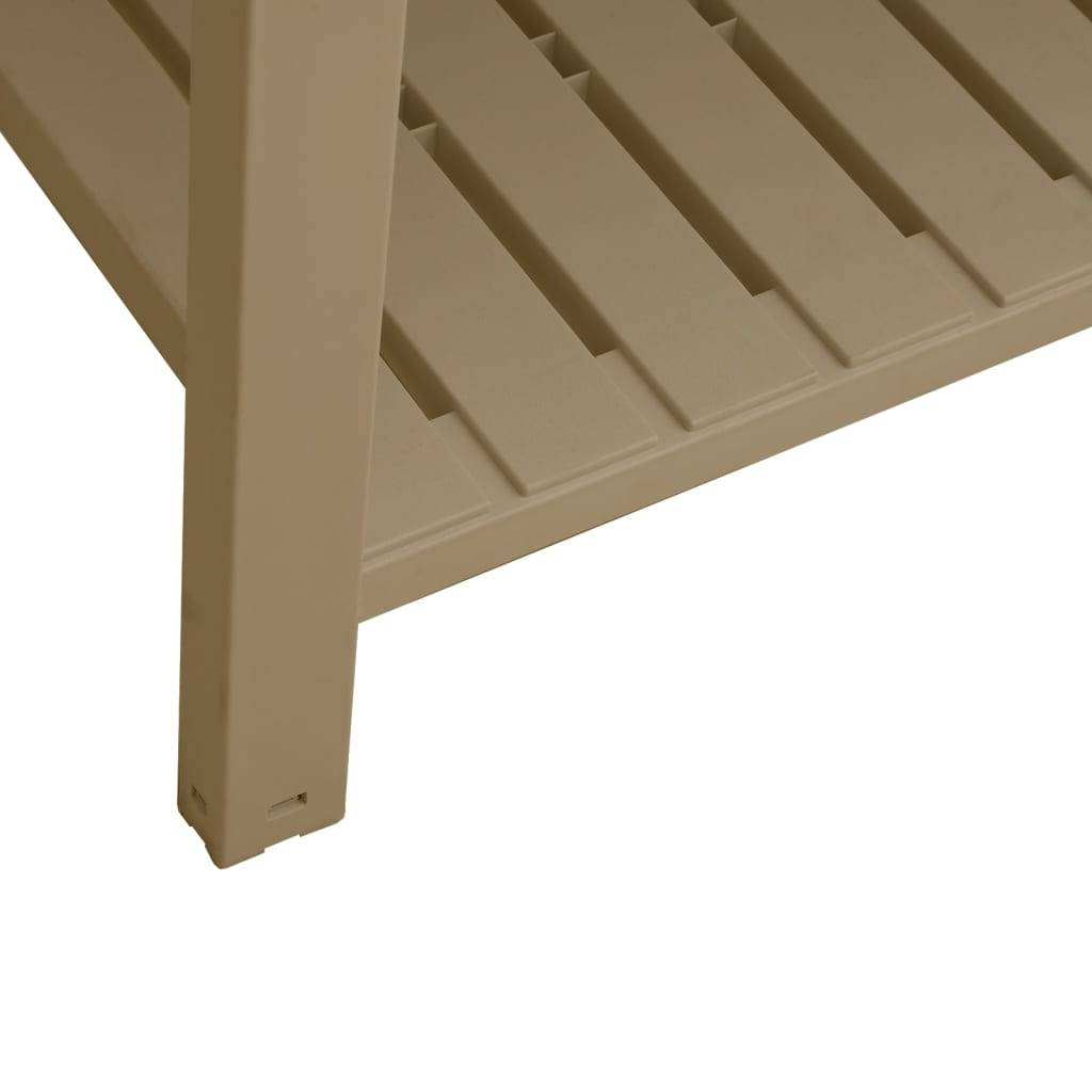 ComfortXL - Jardinière sur pieds avec réserve d'eau et étagère polypropylène 110cm – ComfortXL Outdoor Living - Image 6