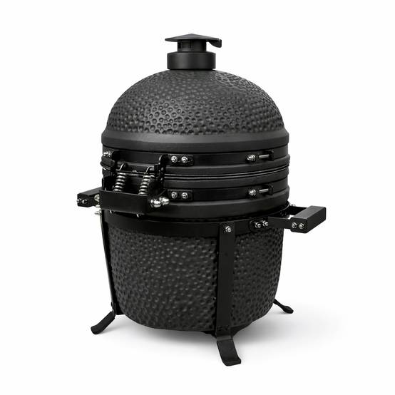 Barbecue kamado en céramique à poser Patton Premium Compact 15" - Grille Ø 34 cm - noir mat - Image 5