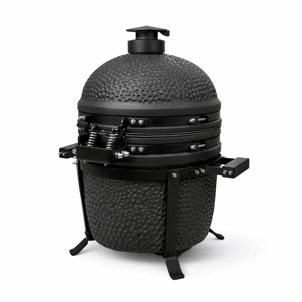 Barbecue kamado en céramique à poser Patton Premium Compact 15" - Grille Ø 34 cm - noir mat - Image 5