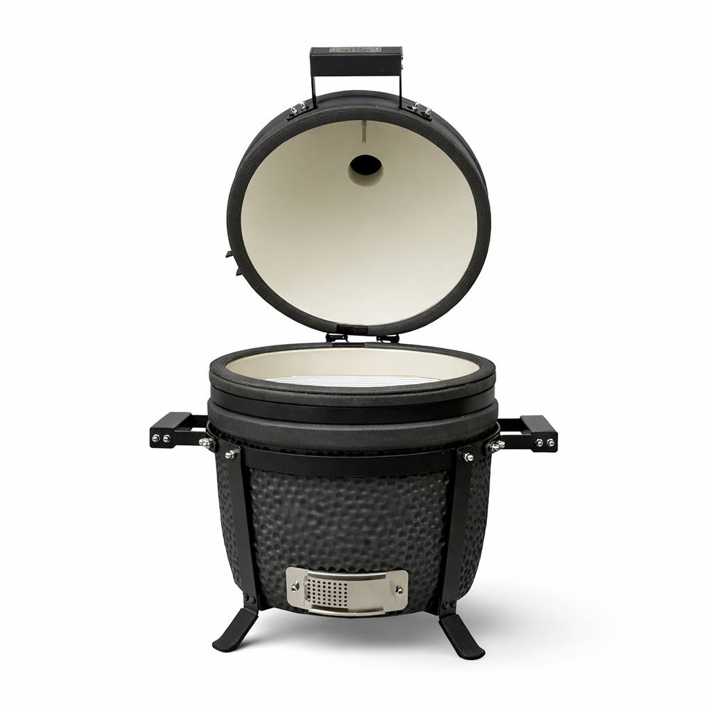 Barbecue kamado en céramique à poser Patton Premium Compact 15" - Grille Ø 34 cm - noir mat - Image 3