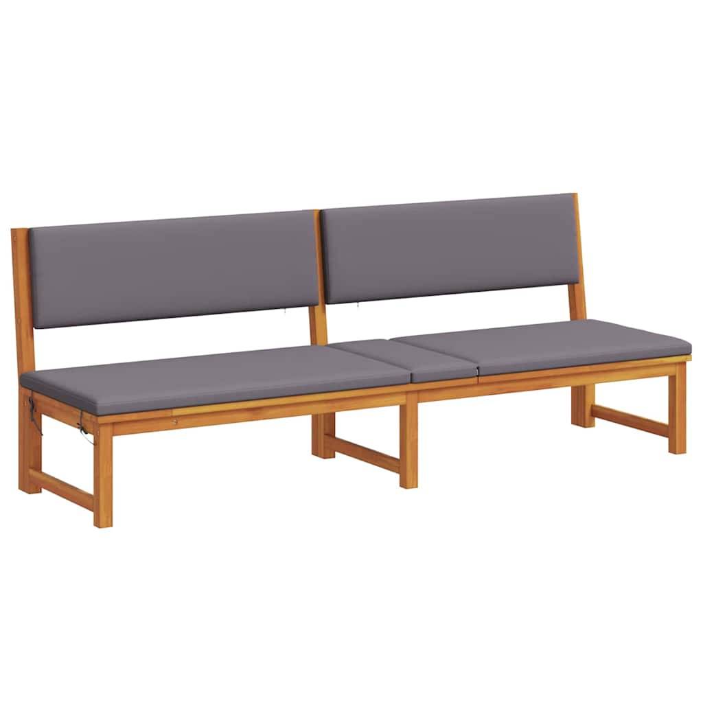 Bain de Soleil Bois Acacia Massif Coussin Inclus Terrasse Marron – ComfortXL Outdoor Living - Image 4