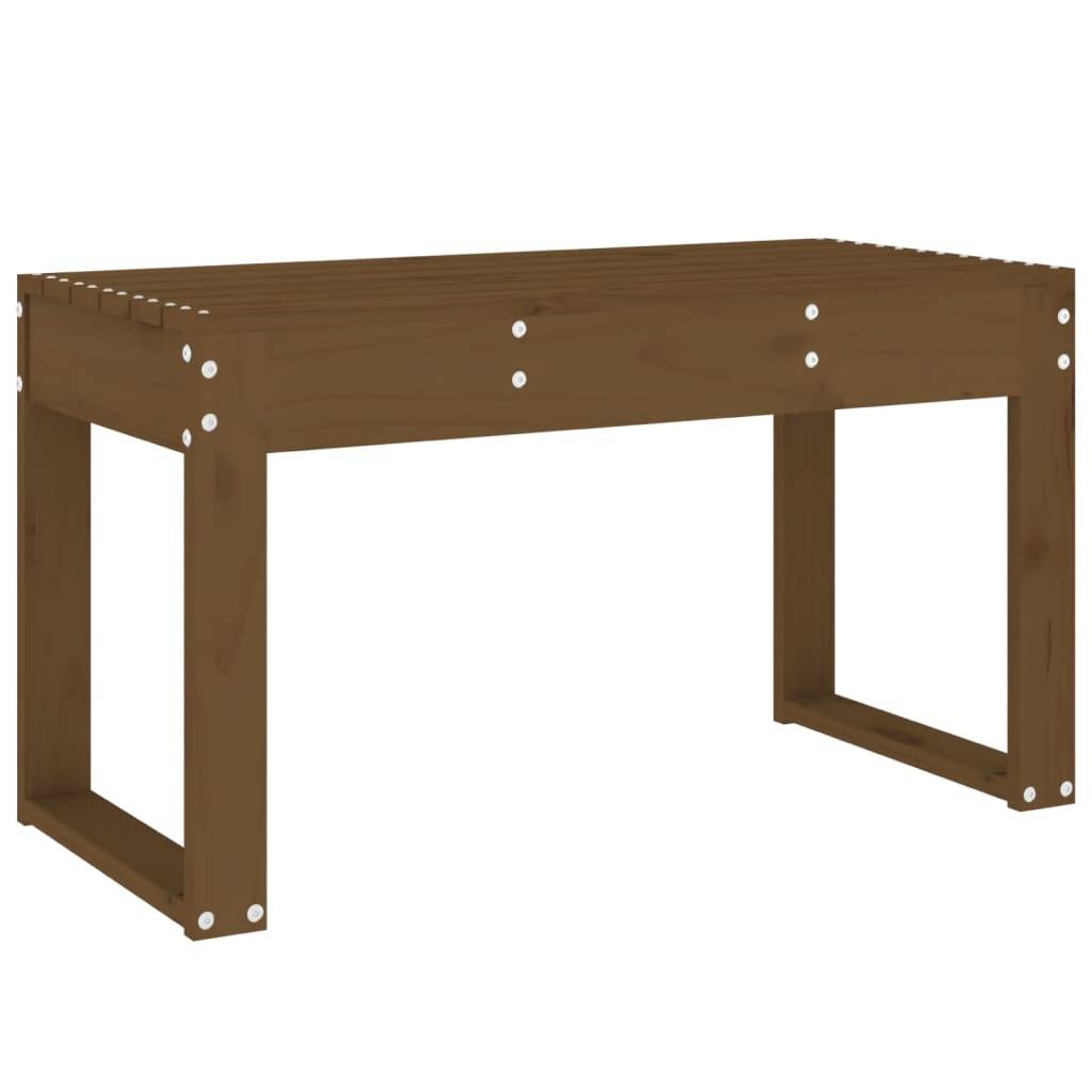 Maison Chic - Banc de jardin - Banc d'extérieur - Banquette marron miel 80x38x45 cm bois de pin massif - Image 5