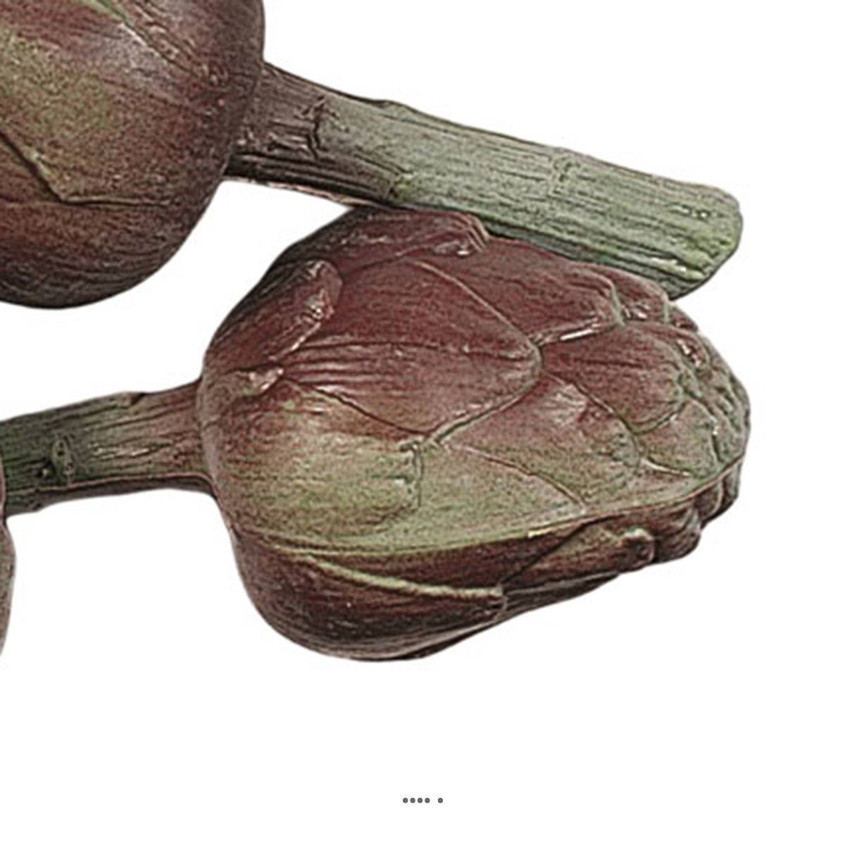 Artificielles - Artichaut poivrade artificiel X 3 en Plastique soufflé L 210x90 mm - Image 3