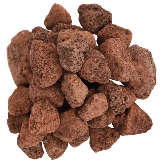 Pierres de Lave Décoratives pour Jardin et Aquarium 10 kg Rouge 3-5 cm - ComfortXL Outdoor Living - Image 4