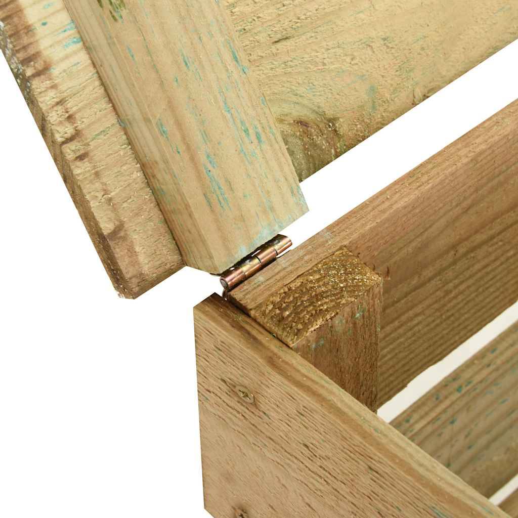 ComfortXL - Lot de 2 Composteurs Jardin Bois Pin Imprégné à Lattes 80x50x100 cm Compostage Naturel Brun - ComfortXL Outdoor Living - Image 7