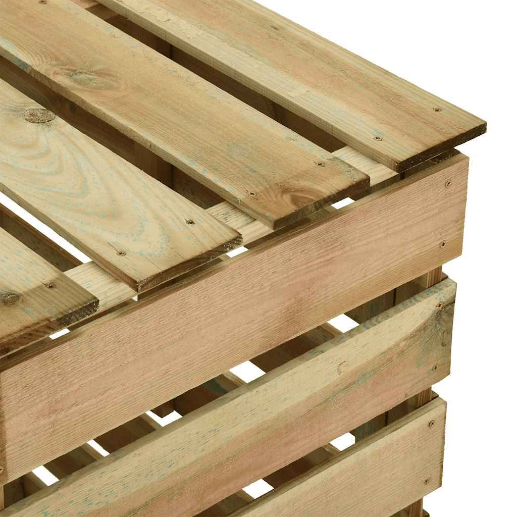 ComfortXL - Lot de 2 Composteurs Jardin Bois Pin Imprégné à Lattes 80x50x100 cm Compostage Naturel Brun - ComfortXL Outdoor Living - Image 6