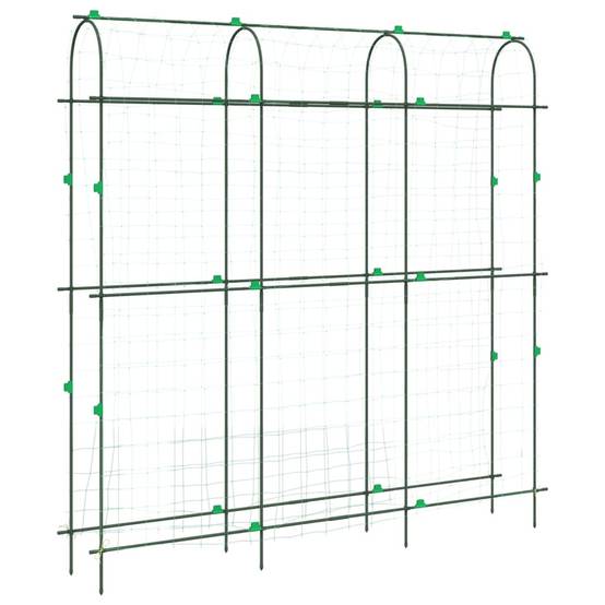 Grillage de jardin - Clôture à treillis - Treillis de jardin pour plantes grimpantes forme de U acier - Image 6
