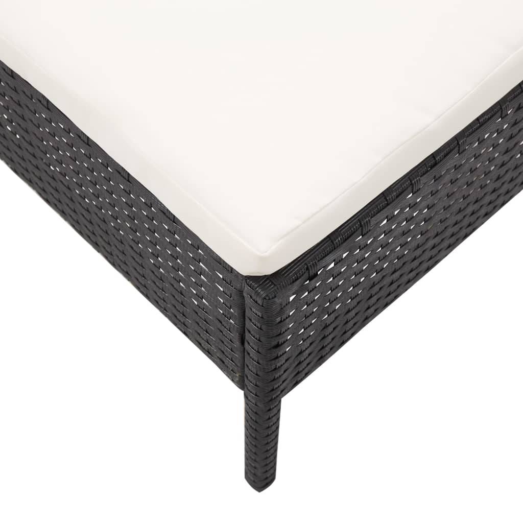 Vidaxl - Salon de jardin 6 pcs avec coussins Résine tressée Noir vidaXL 48936 - Image 5